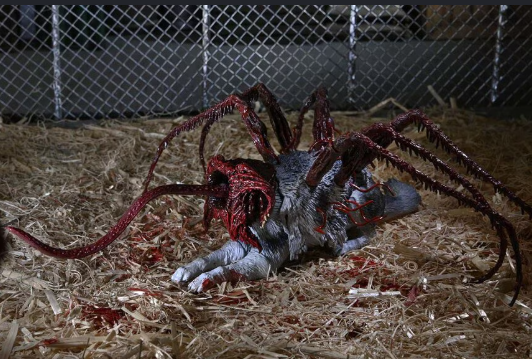 The iconic chest cavity mouth scene from The Thing 1982