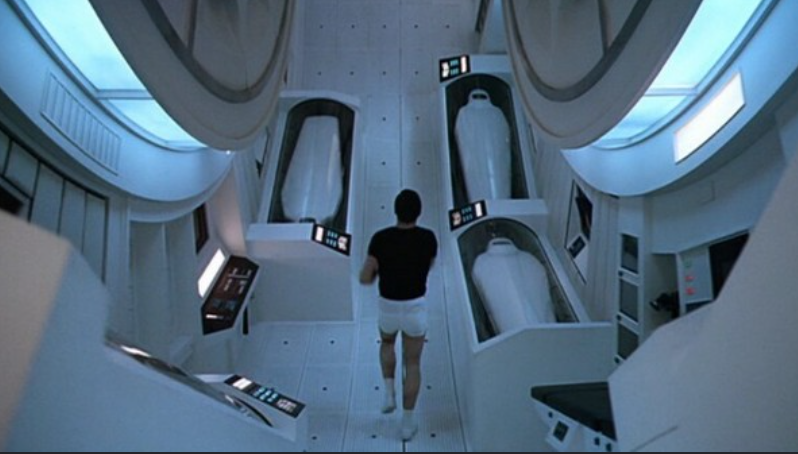 2001 A Space Odyssey one point perspective Kubrick symmetry