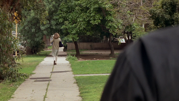 Halloween 1978 Laurie Strode Sidewalk Tracking Shot Panaglide Cinematic Pacing