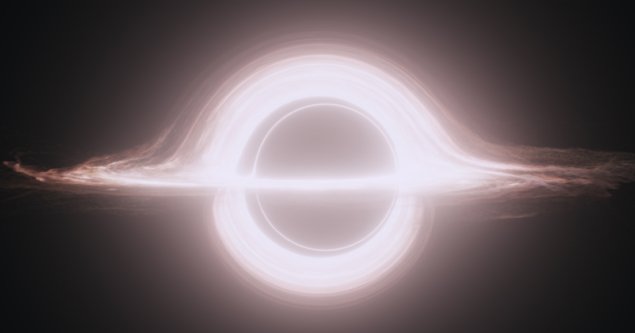 Interstellar Gargantua black hole gravitational lensing visual effects model