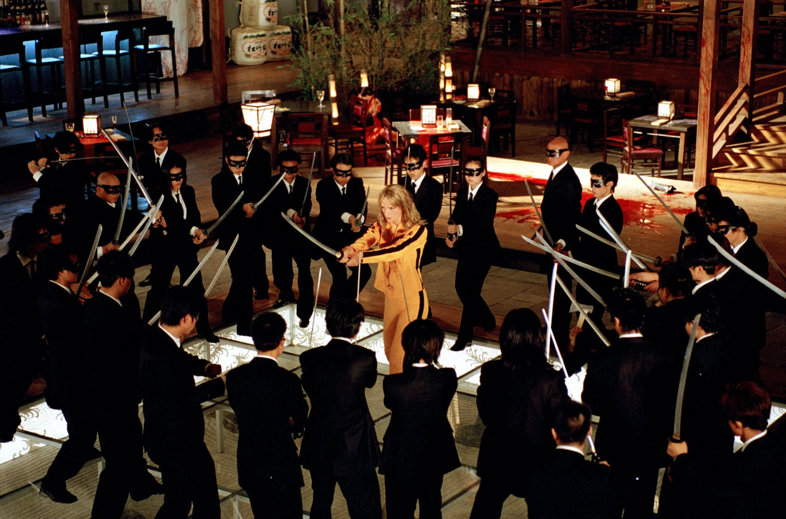 Kill Bill Vol 1 2003 Yellow Suit High Contrast Primary Color Space Cinematography