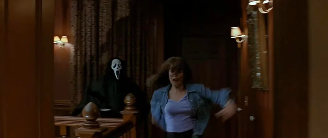 Scream camera tracking and practical set blocking domestic phone sequence
