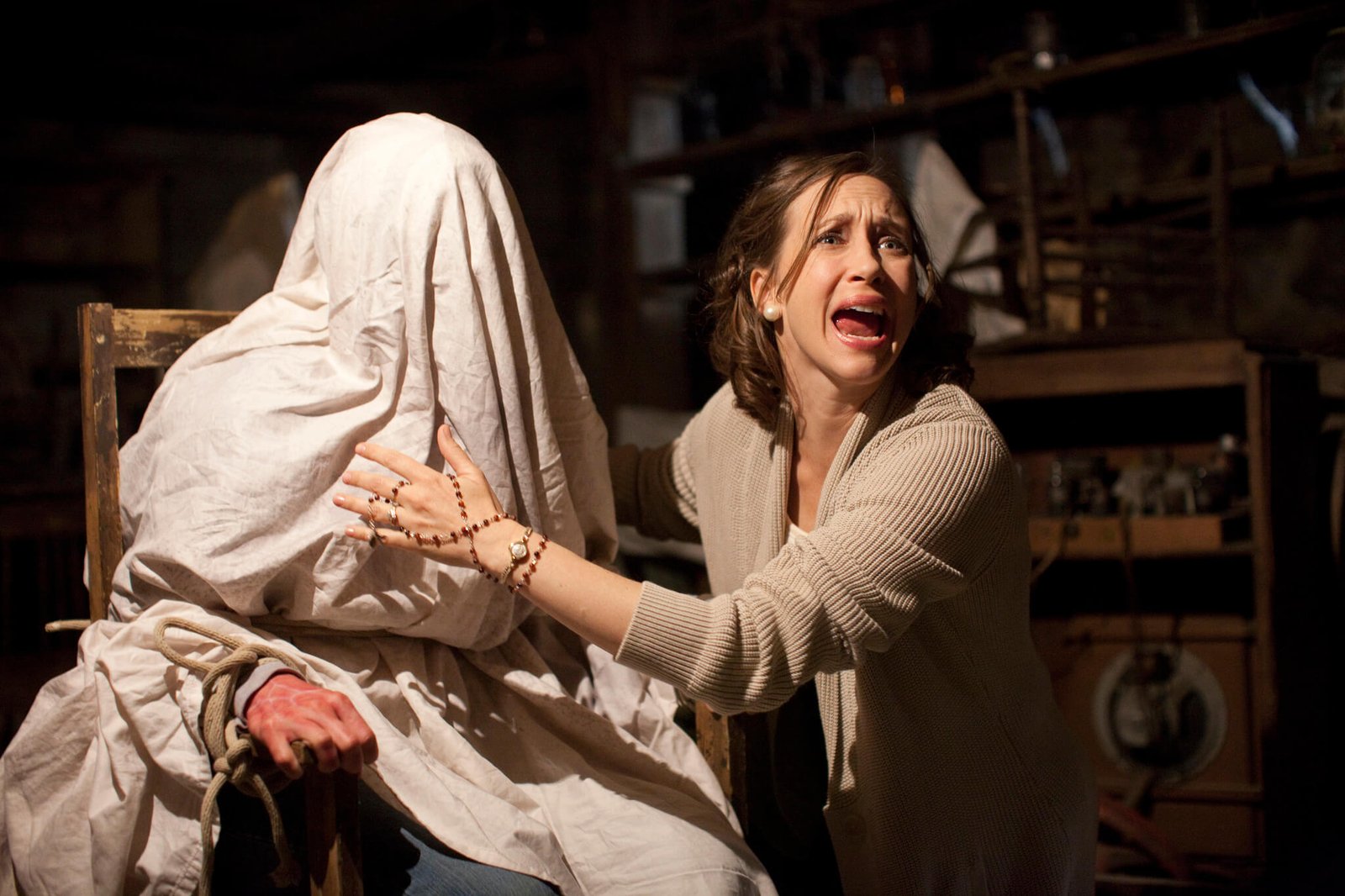 The Conjuring wardrobe practical visual effects composite